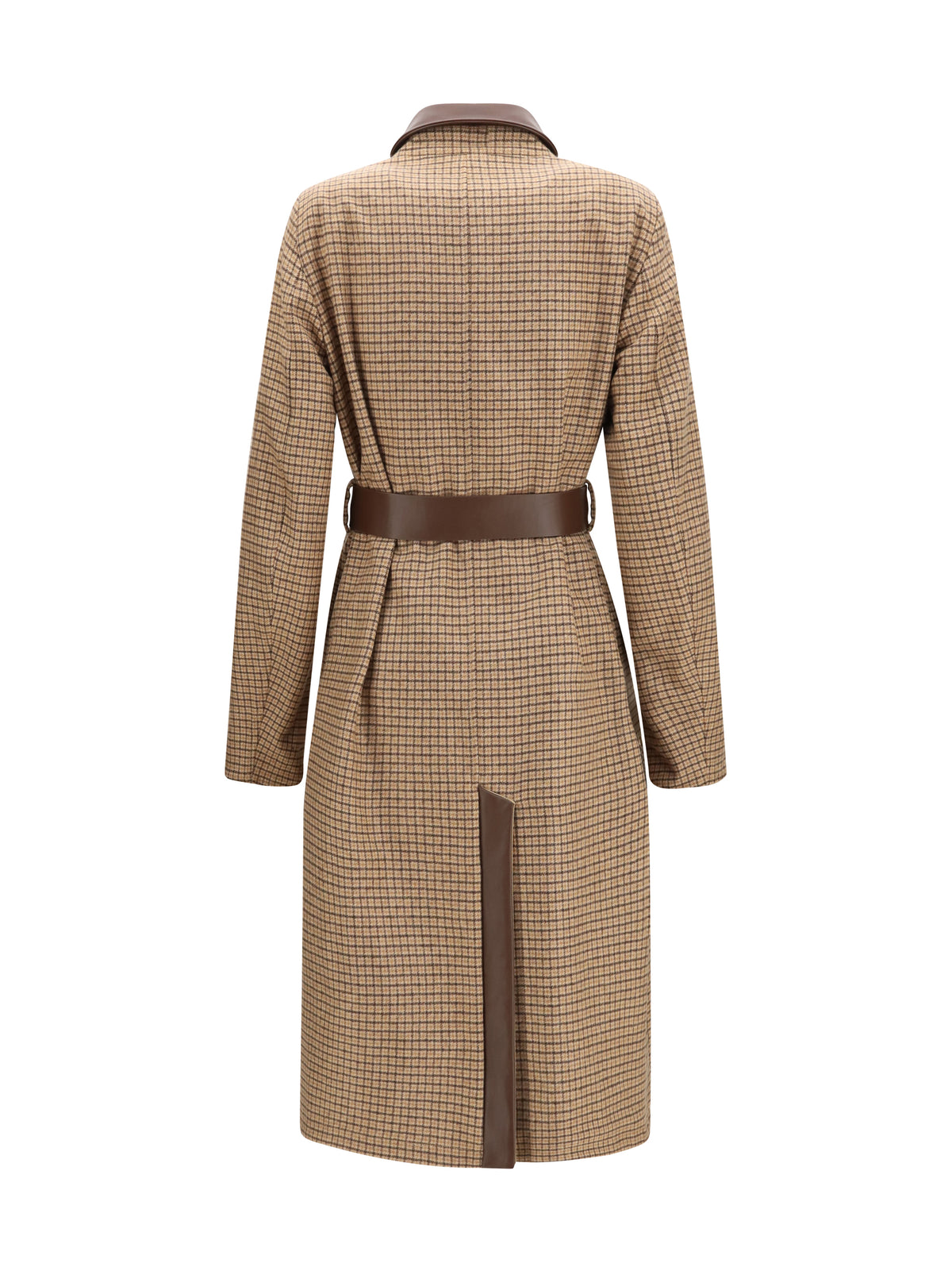 Jacob Cohen Women Reversible Cotton Gabardine And Cashmere Pied-De-Poule Trench Coat