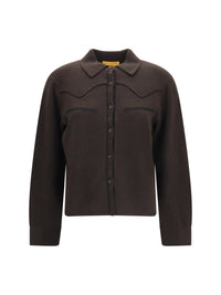 GUEST IN RESIDENCE Guest In Residence Women Cropped Western Cashmere Shirt