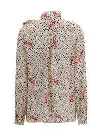 VALENTINO Valentino Women Crepe De Chine Bow-Neck Shirt