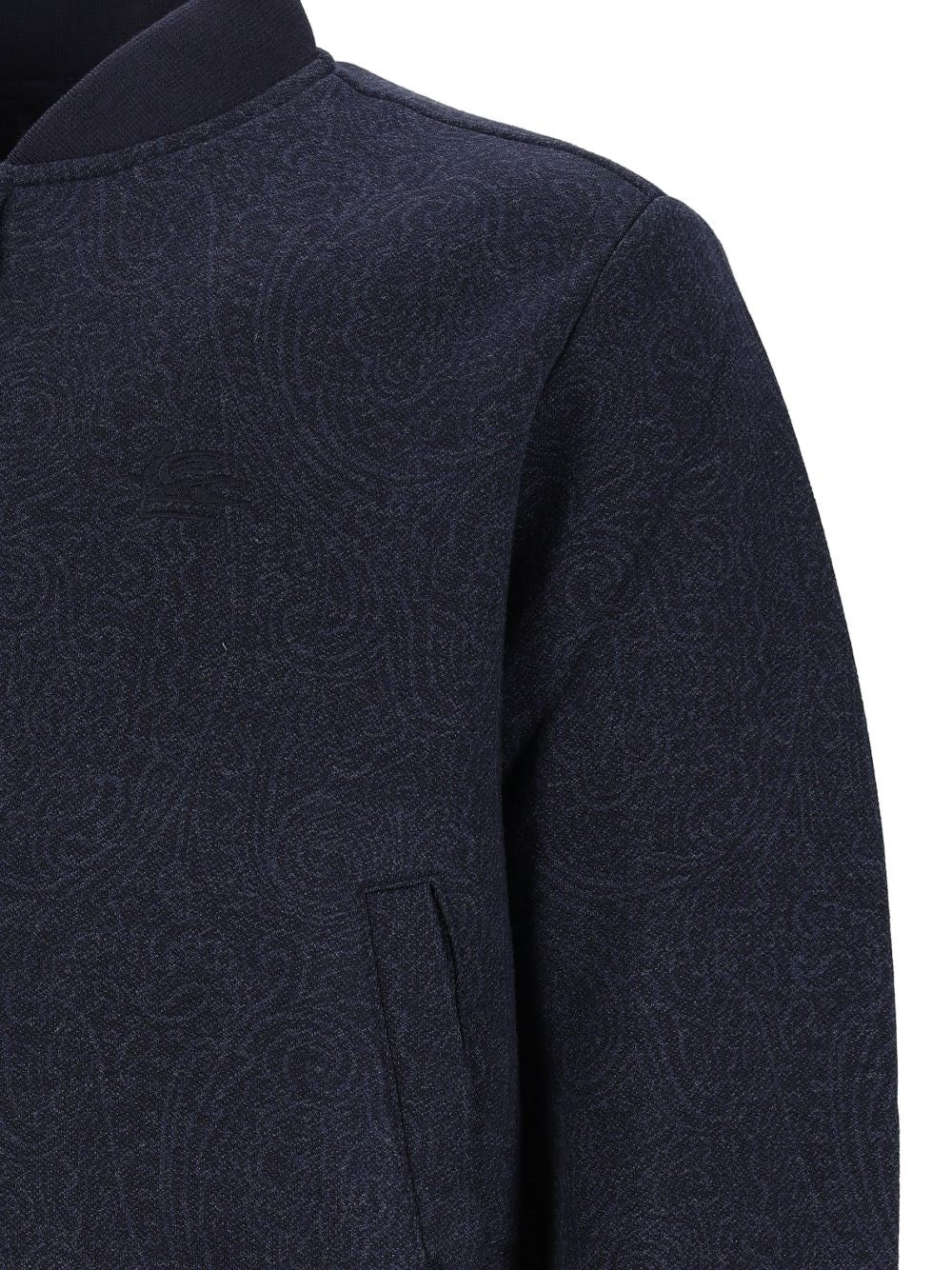 Etro Etro Men Paisley Knit Bomber Jacket