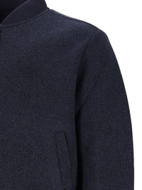 Etro Etro Men Paisley Knit Bomber Jacket