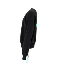 Off White Crewneck Sweatshirt Long Sleeves Men Black | Black