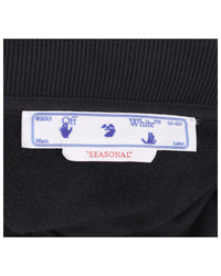 Off White Crewneck Sweatshirt Long Sleeves Men Black | Black