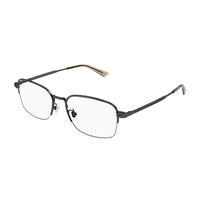 Montblanc Montblanc Eyeglasses Rectangle Semi Rim, Grey Frame and Clear Demo lens Lens MB0269OA003