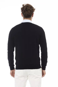 Alpha Studio Alpha Studio Black Wool Men's Men's Sweater