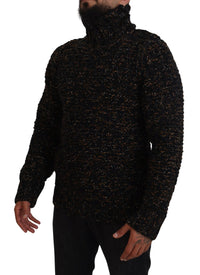 Dolce & Gabbana Brown Fatto A Mano Turtleneck Pullover Men's Sweater