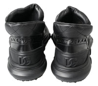 Dolce & Gabbana Black Leather Ankle Casual Men's Boots