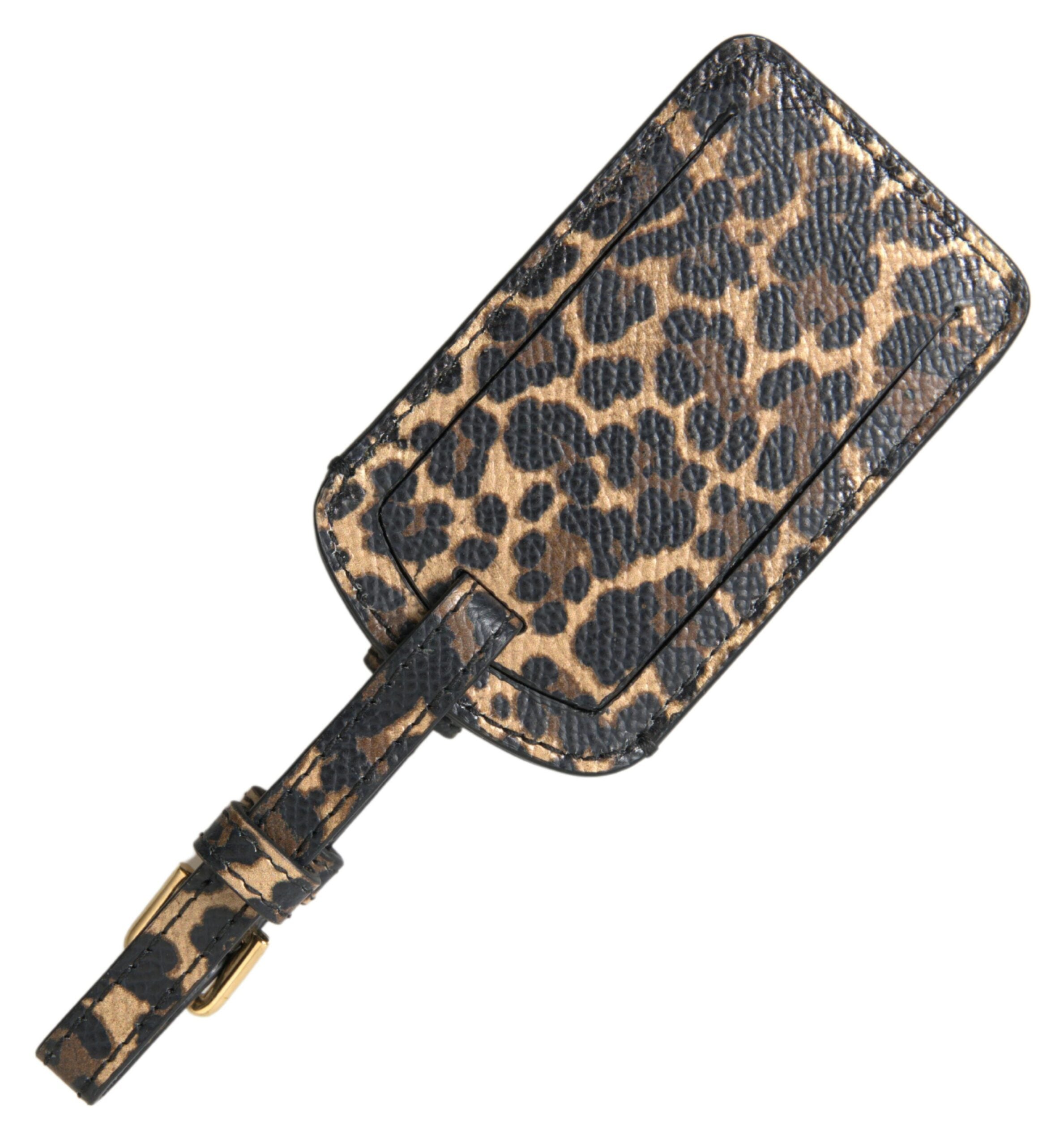 Dolce & Gabbana Dolce & Gabbana Multicolor Leopard Dauphine Leather DG Logo Luggage Women's Tag