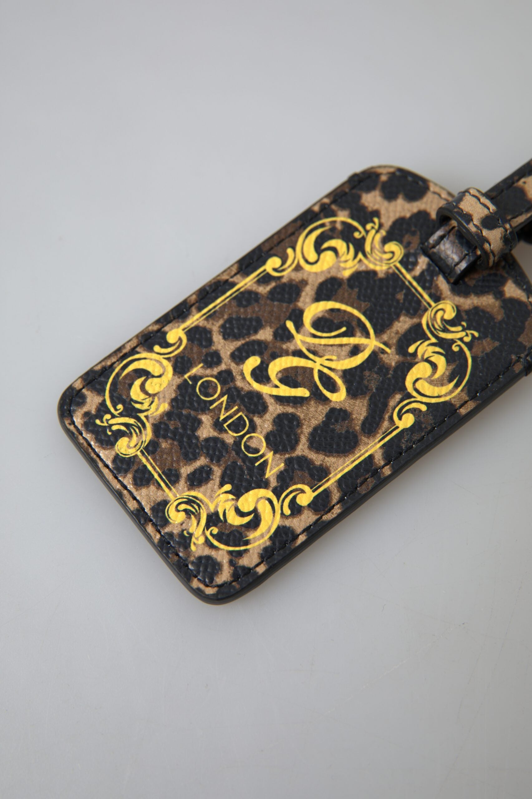Dolce & Gabbana Dolce & Gabbana Multicolor Leopard Dauphine Leather DG Logo Luggage Women's Tag
