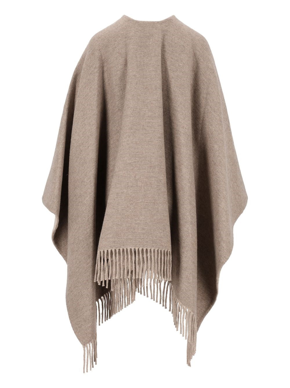 Fendi Women Ff Zucca Wool And Cashmere Poncho