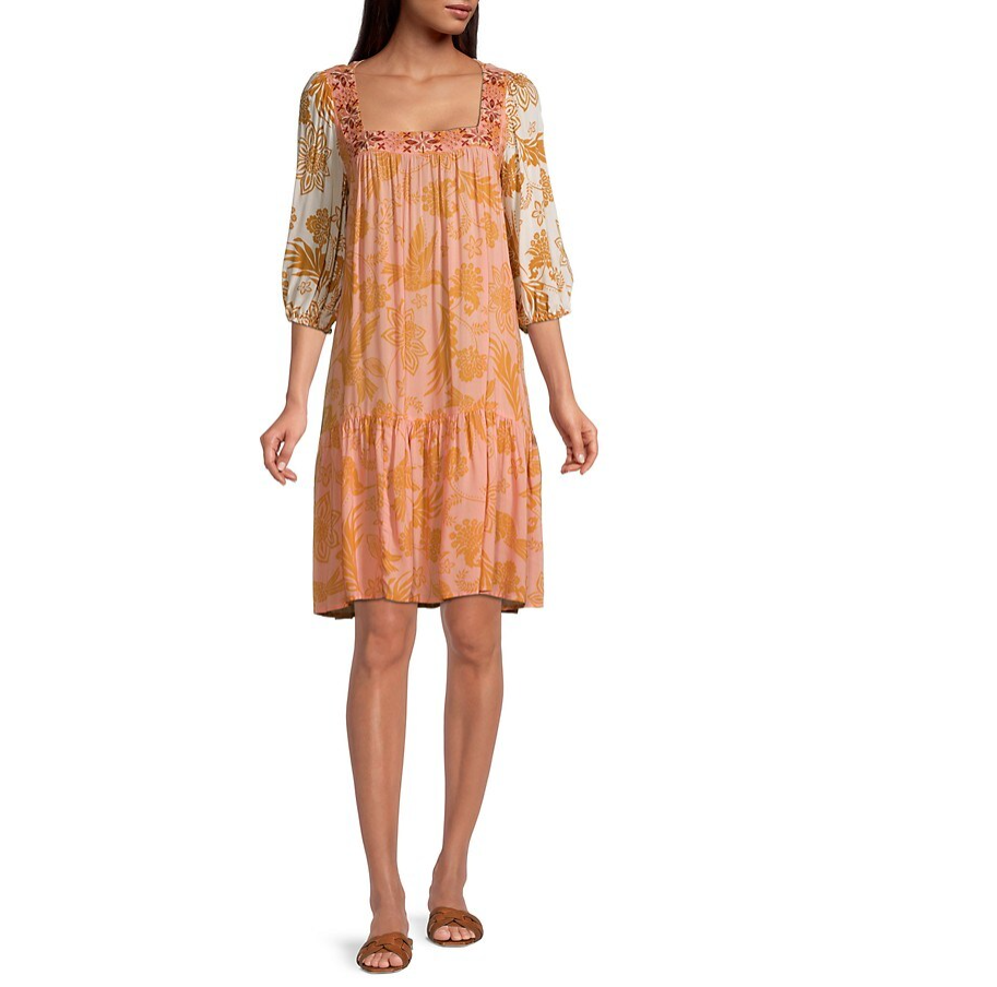johnny was mini dress Johnny Was Kalik Mini Dress Multicolor