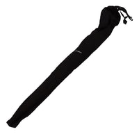 Dolce & Gabbana Dolce & Gabbana Brown Striped Leather Handle Collapsible Sartoria Men's Umbrella