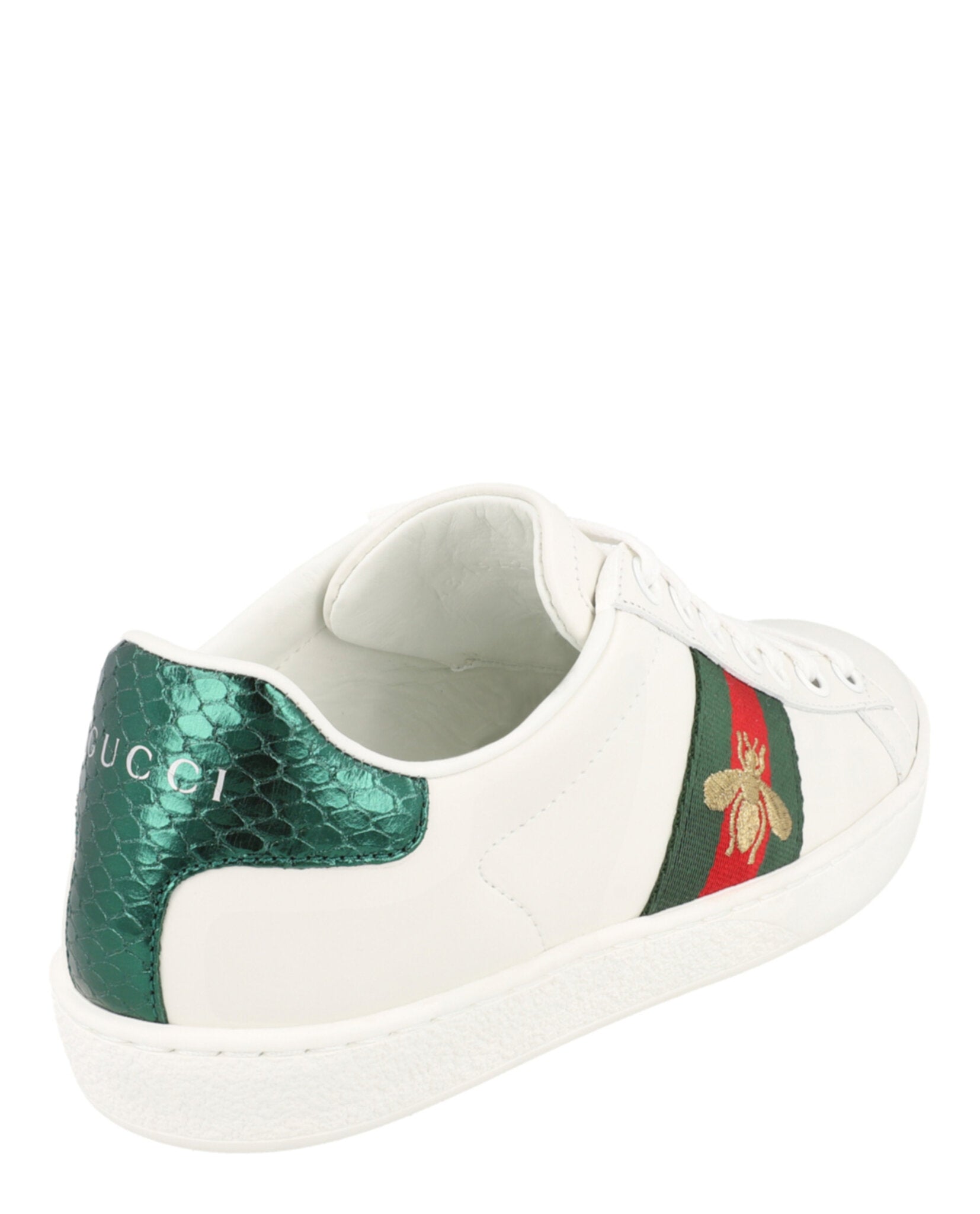 Gucci Gucci Mens Ace Bee Low-Top Sneakers
