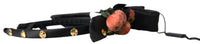 Dolce & Gabbana Dolce & Gabbana Black with multicolor Fig Fruit Crystal Tiara Diadem Women's Headband