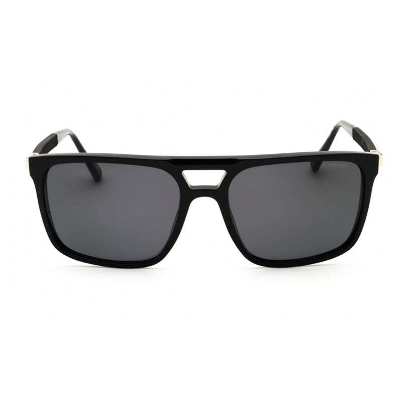 Chopard Sunglasses Aviator Full Rim, Black Frame and Grey Lens SCH311700P