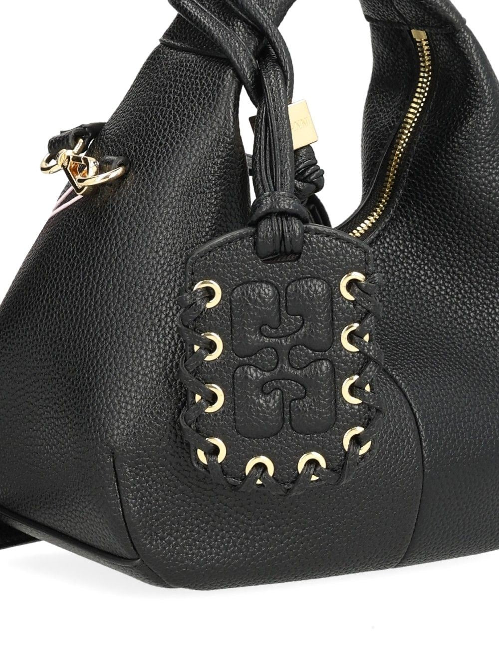 Ganni Ganni Women Mini Shoulder Bag With Grained Finish