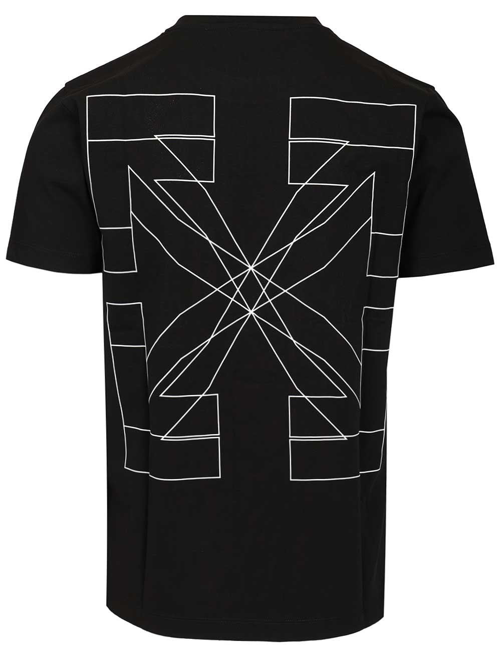 Off-White Men Outline Double Arrow Slim T-Shirt