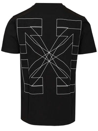 Off-White Men Outline Double Arrow Slim T-Shirt