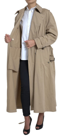 Dolce & Gabbana Dolce & Gabbana Khaki Double Breasted Trench Coat Women's Jacket
