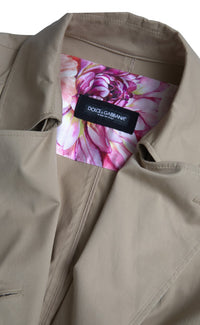 Dolce & Gabbana Dolce & Gabbana Khaki Double Breasted Trench Coat Women's Jacket