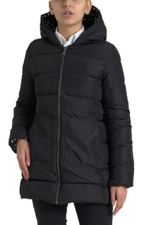 Dolce & Gabbana Dolce & Gabbana Black Polyester Hooded Reversible Women's Jacket