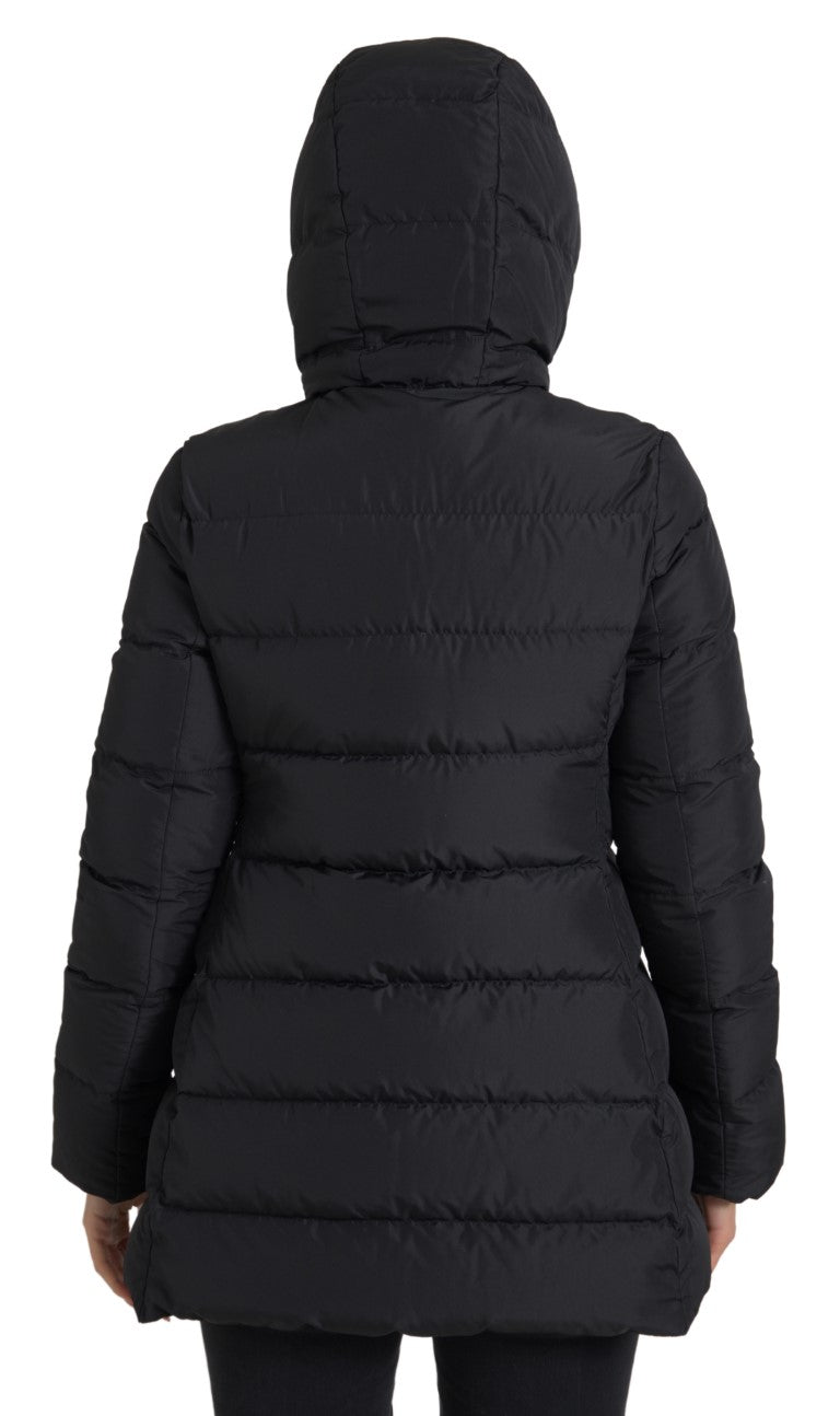 Dolce & Gabbana Dolce & Gabbana Black Polyester Hooded Reversible Women's Jacket