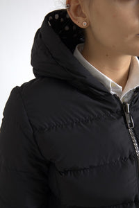 Dolce & Gabbana Dolce & Gabbana Black Polyester Hooded Reversible Women's Jacket