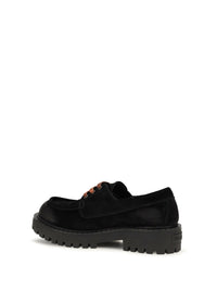 PRADA Prada Men Suede Lace-Up Loafers
