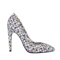 Bottega Veneta Bottega Veneta Women's Green / Purple Floral Leather Heels