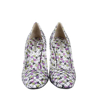 Bottega Veneta Bottega Veneta Women's Green / Purple Floral Leather Heels