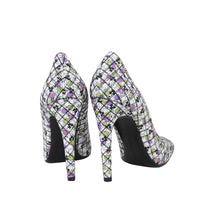 Bottega Veneta Bottega Veneta Women's Green / Purple Floral Leather Heels