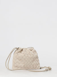 Bottega Veneta Women Sand Suede Crossbody Bag