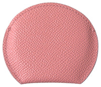Dolce & Gabbana Pink Calfskin Leather Round Mirror Women's Holder
