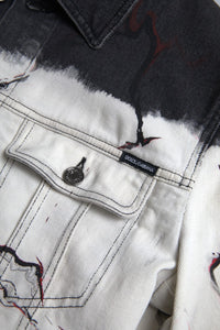 Dolce & Gabbana Multicolor Cotton Collared Denim Men's Jacket