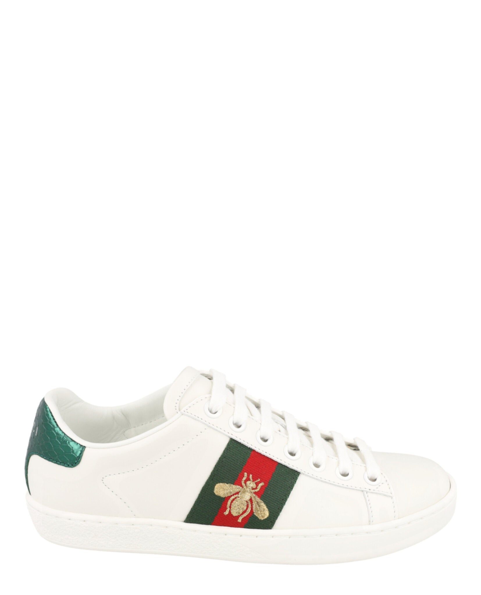 Gucci Gucci Womens Ace Bee Low-Top Sneakers