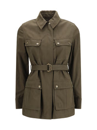Burberry Women Gabardine Safari Jacket