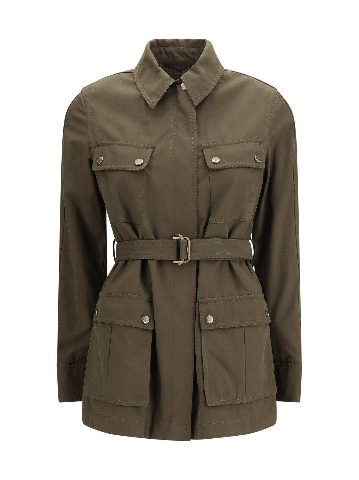 Burberry Women Gabardine Safari Jacket