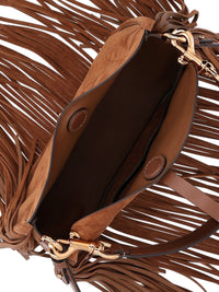 Etro Etro Women Medium Pony Suede Bag With Fringe