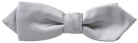 Dolce & Gabbana Dolce & Gabbana Gray Silk Adjustable Men Neck Papillon Bow Men's Tie