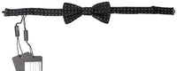 Dolce & Gabbana Dolce & Gabbana Black Polka Dot Silk Adjustable Men Neck Papillon Bow Men's Tie