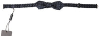 Dolce & Gabbana Dolce & Gabbana Blue Polka Dot Silk Adjustable Men Neck Papillon Bow Men's Tie
