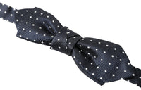 Dolce & Gabbana Dolce & Gabbana Blue Polka Dot Silk Adjustable Men Neck Papillon Bow Men's Tie