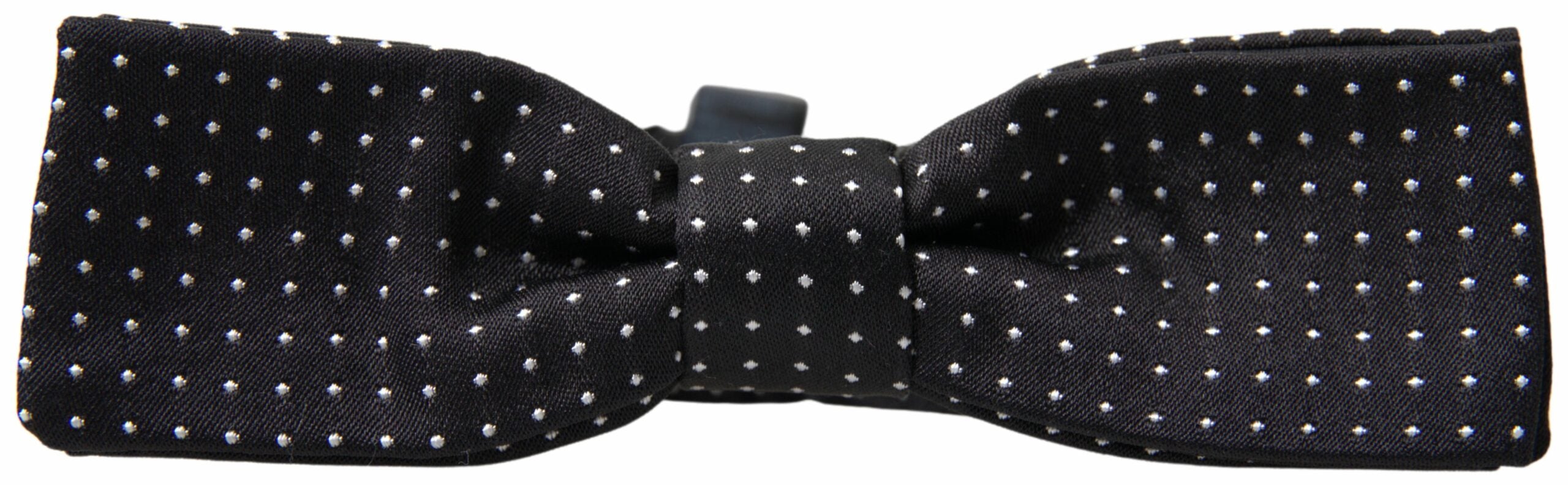 Dolce & Gabbana Dolce & Gabbana Black Polka Dot Silk Adjustable Men Neck Papillon Bow Men's Tie