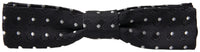Dolce & Gabbana Dolce & Gabbana Black Polka Dot Silk Adjustable Men Neck Papillon Bow Men's Tie