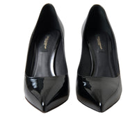 Dolce & Gabbana Black Patent Leather Pumps Heels Women's Shoes
