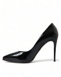 Dolce & Gabbana Black Patent Leather Pumps Heels Women's Shoes