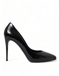 Dolce & Gabbana Black Patent Leather Pumps Heels Women's Shoes