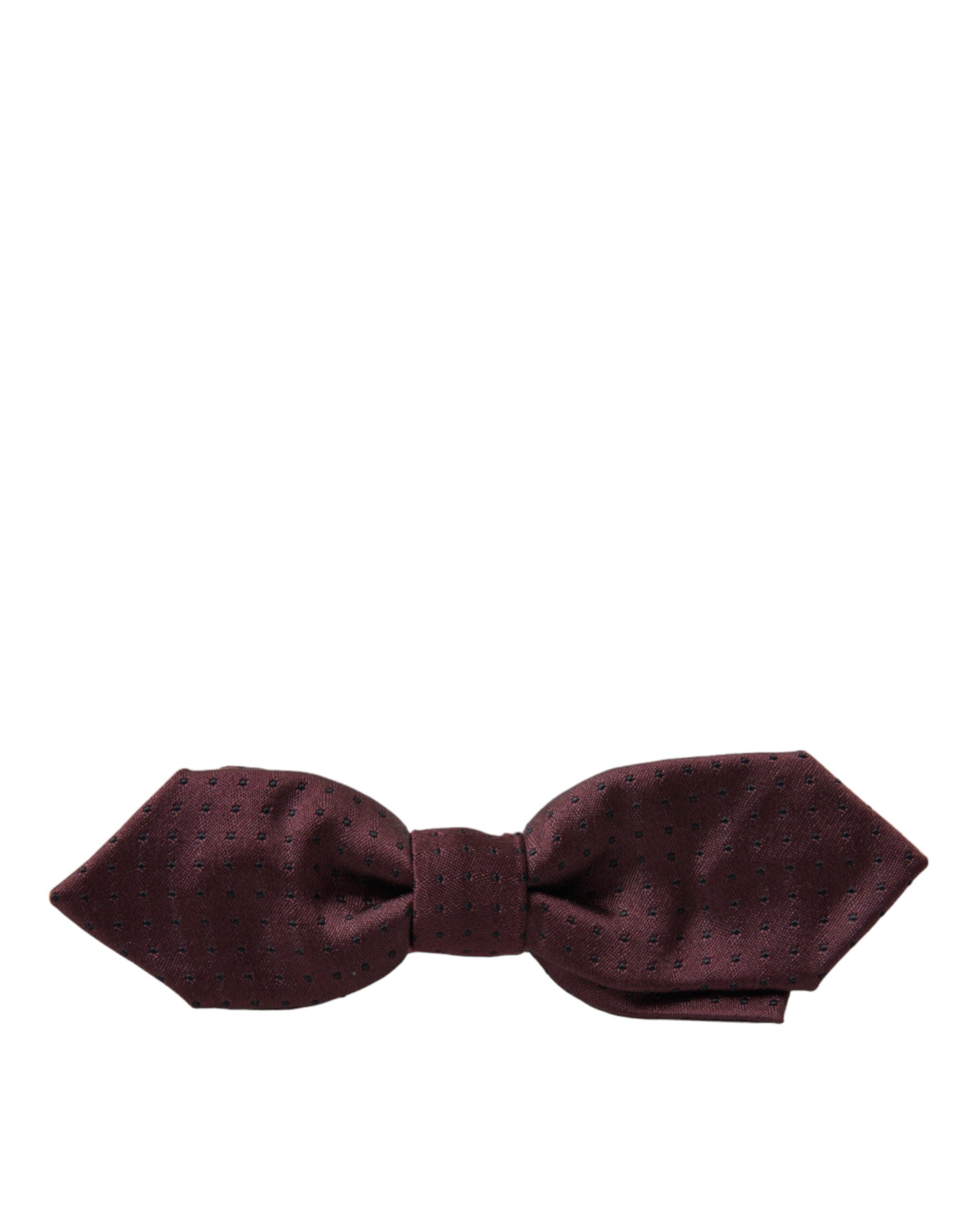 Dolce & Gabbana Dolce & Gabbana Red Bordeaux Silk Slim Adjustable Neck Papillon Bow Men's Tie