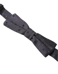 Dolce & Gabbana Dolce & Gabbana Blue Polka Dot Silk Adjustable Neck Men Papillon Bow Men's Tie