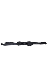 Dolce & Gabbana Dolce & Gabbana Dark Blue Silk Satin Adjustable Neck Men Papillon Bow Men's Tie